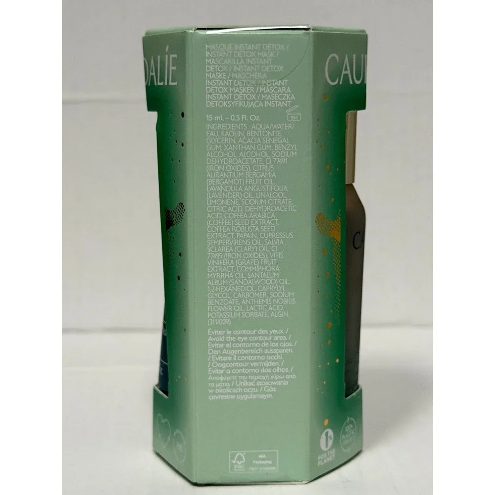NEW Caudalie Instant Detox Mask & Beauty Elixir Set Travel Size Skincare Duo - Picture 4 of 6